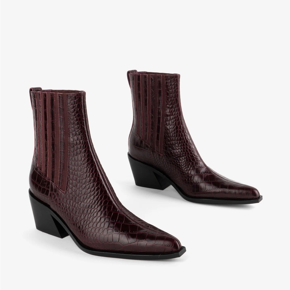 Intentionally Blank Hilary Croc Western Boots